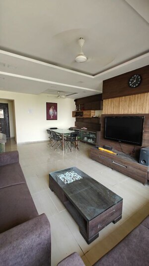 Living Room in 4 BHK Apartment at Unique Twins Tower CHS, Kharghar Sector 20 – for Rent