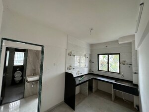 Kitchen in 3 BHK Apartment at Nav Sai Dham CHS, Thane West – for Rent