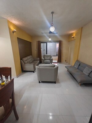 Living Room in 2 BHK Apartment at Harsh Vihar, Aundh – for Rent