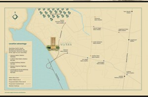 4 BHK Apartment – Map Location View at Viceroy Visava, Andheri West - for Sale