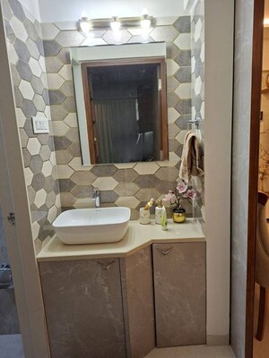 Bathroom in 2 BHK Apartment at Ikebana, Matunga East – for Rent