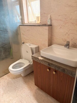 Bathroom in 3.5 BHK Apartment at Prestige Misty Waters, Hebbal – for Rent