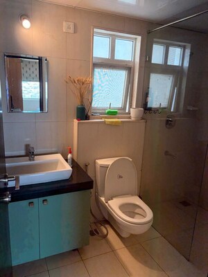 Bathroom in 3.5 BHK Apartment at Prestige Misty Waters, Hebbal – for Rent