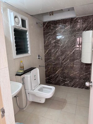 Bathroom in 2.5 BHK Apartment at Mantri Webcity, Hennur – for Rent