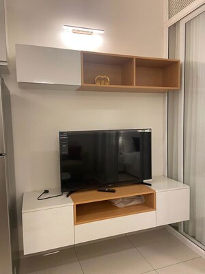 Kitchen in 1 RK Apartment at L&T Raintree Boulevard, Hebbal – for Rent