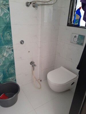 Bathroom in 1 BHK Apartment at Aakanksha CHS, Borivali East – for Rent