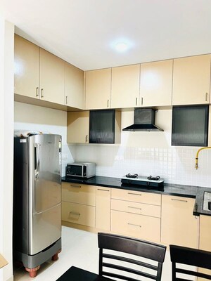 Kitchen in 2 BHK Apartment at Adarsh Greens, Kogilu – for Rent