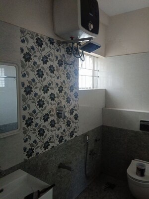 Bathroom in 2 BHK Apartment at Embassy Icon, Infantry Road – for Rent