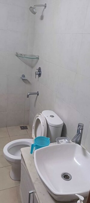 Bathroom in 2.5 BHK Apartment at Bhartiya Nikoo Homes, Thanisandra Main Road – for Rent