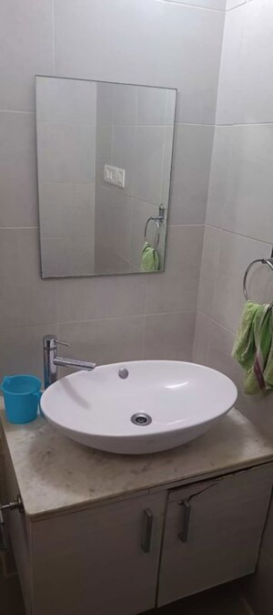 Bathroom in 2.5 BHK Apartment at Bhartiya Nikoo Homes, Thanisandra Main Road – for Rent