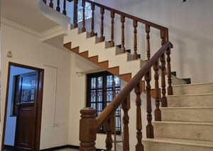 Staircase in 4 BHK Villa at Adarsh Palm Meadows, Whitefield – for Rent