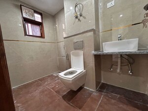 Bathroom in 3 BHK Apartment at Chattarpur – for Rent