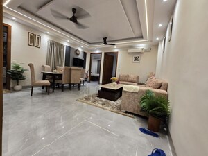 Living Room in 3 BHK Apartment at Chattarpur – for Rent