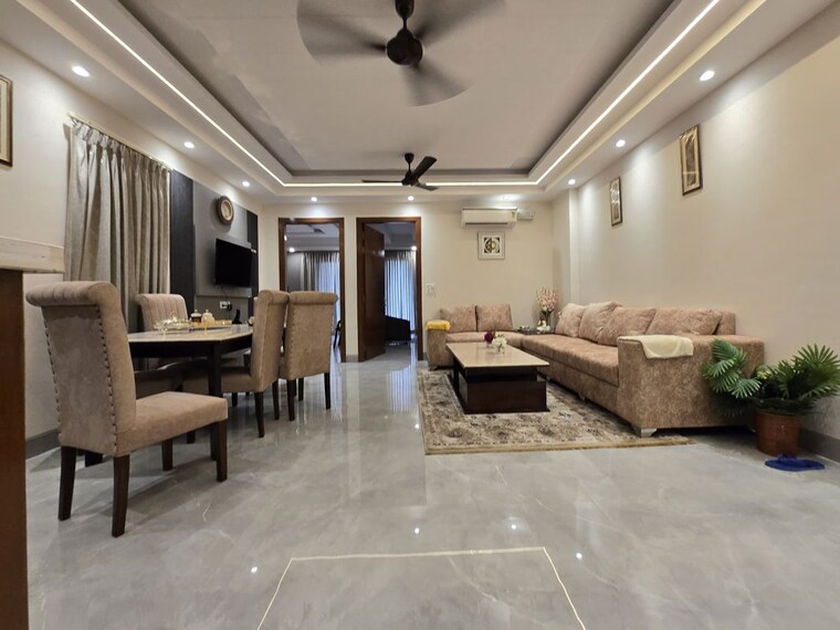 Living Room, chattarpur 3 Bedroom 1600 Sq.Ft. Apartment In Chattarpur Delhi 10312060