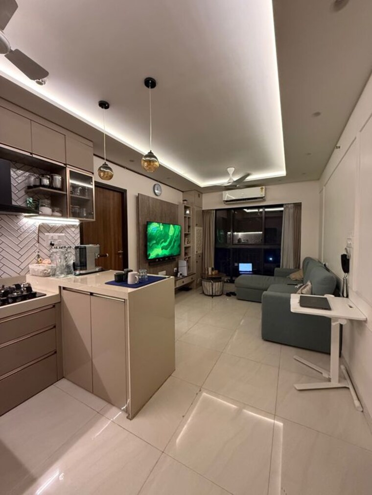Living Room, lodha-crown-quality-homes 2 Bedroom 502 Sq.Ft. Apartment In Majiwada Thane 10312144