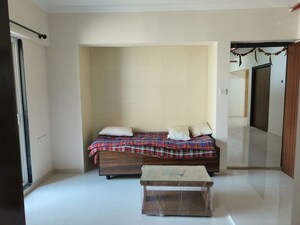 Living Room in 1 BHK Apartment at Raunak Bliss Thane, Ghodbunder Road – for Rent