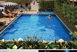 Swimming Pool in 3 BHK Apartment at Pristine Greens, Moshi – for Rent