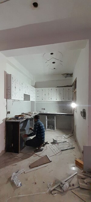 Kitchen in 3 BHK Builder Floor at Dharam Colony – for Sale