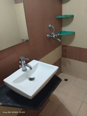 Bathroom in 3 BHK Apartment at Mahagun Mywoods, Sector 16c Greater Noida – for Rent
