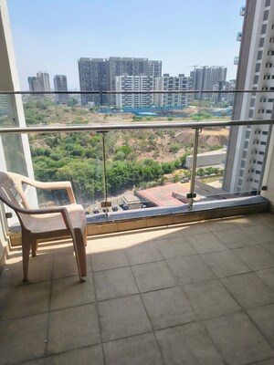 Balcony in 2 BHK Apartment at Puravankara Silversands, Mundhwa – for Rent