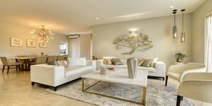 Living Room in 3 BHK Apartment at Godrej Meridien, Sector 106 – for Sale