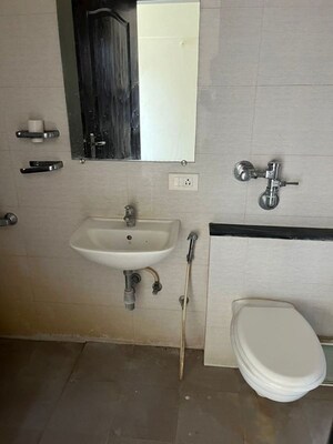 Bathroom in 3 BHK Apartment at Nyati Evita, Dhanori – for Rent