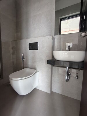 Bathroom in 1 BHK Apartment at Raymond Ten X Habitat, Pokhran Road No Two – for Rent