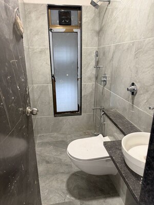 Bathroom in 3 BHK Apartment at Shubham Trident, Chembur – for Rent