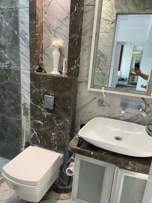 Bathroom in 3 BHK Apartment at Swastik Solitaire, Chembur – for Rent