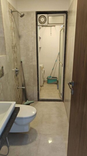 Bathroom in 2 BHK Apartment at Omkar Ananta, Goregaon East – for Rent