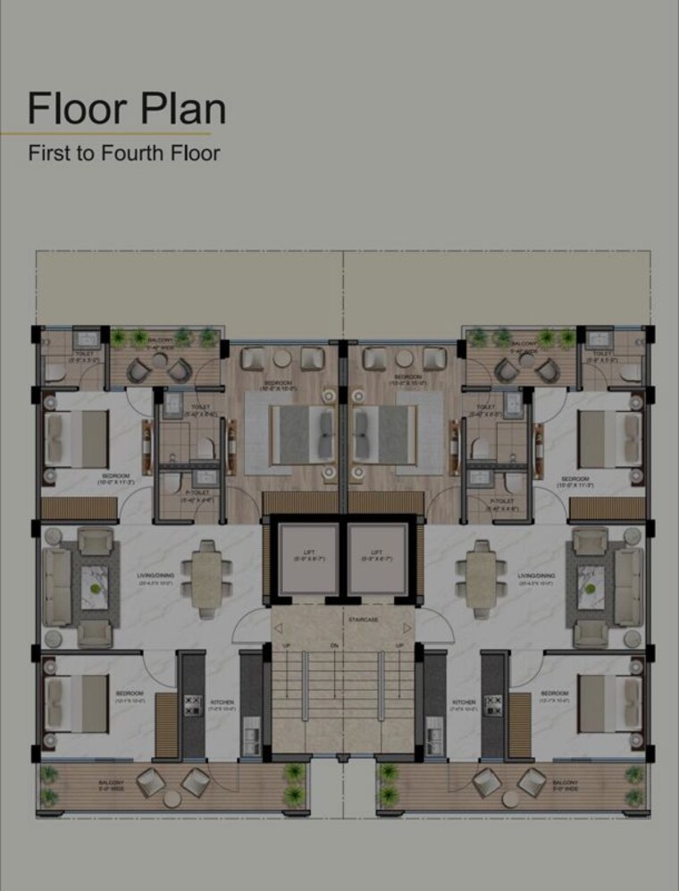 Floor Plan, sector 127 3 Bedroom 150 Sq.Yd. Builder Floor In Sector 127 Faridabad 10311097