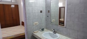 Bathroom in 2 BHK Builder Floor at East Of Kailash – for Rent