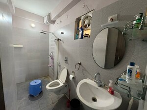 Bathroom in 2 BHK Apartment at Purti Aqua, Rajarhat – for Rent