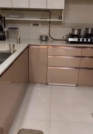 Kitchen in 3 BHK Apartment at Luxora Crystal Antara, Manpada – for Rent