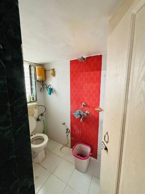Bathroom in 3 BHK Apartment at Cosmos Regency Kavesar, Kavesar – for Rent