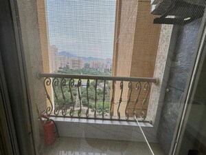Balcony in 3 BHK Apartment at Clover Everest World Chs Ltd, Kolshet Road – for Rent