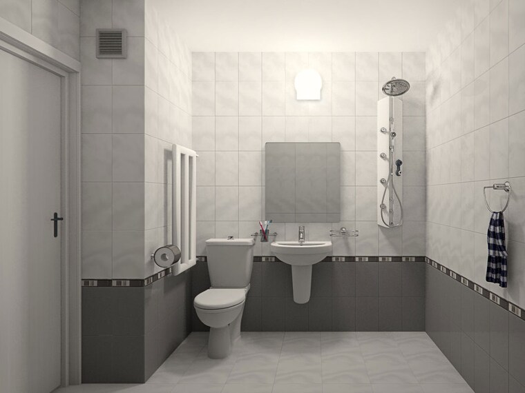 Bathroom, aaiji-galaxy 2 Bedroom 1180 Sq.Ft. Apartment In Pushpak Nagar Navi Mumbai 10313210