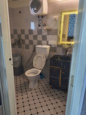 Bathroom in 2 BHK Apartment at Gaur City 2, Sector 16c Greater Noida – for Rent
