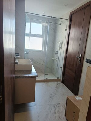 Bathroom in 4 BHK Builder Floor at Green Park Extension – for Rent
