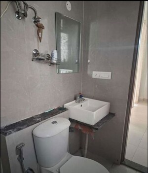 Bathroom in 1 BHK Apartment at Sushma Chandigarh Grande, Lohgarh – for Rent