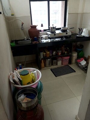 Kitchen in 1 BHK Apartment at Bhumiraj Woods CHS, Kharghar – for Sale