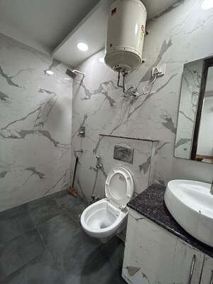 Bathroom in 2 BHK Builder Floor at Saket – for Rent
