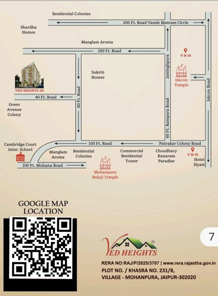 Map Location, dholai 2 Bedroom 1000 Sq.Ft. Apartment In Dholai Jaipur 10313626