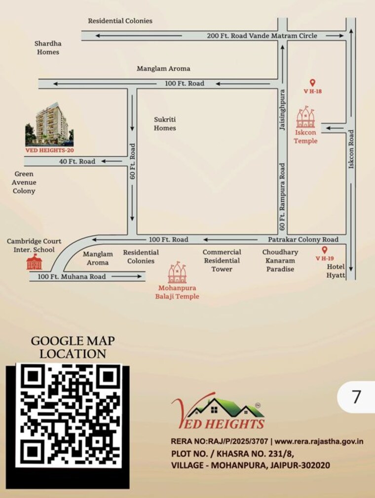 Map Location, dholai 2 Bedroom 1000 Sq.Ft. Apartment In Dholai Jaipur 10313626