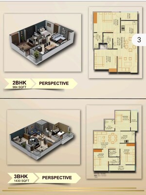 Floor Plan in 2 BHK Apartment at Dholai – for Sale
