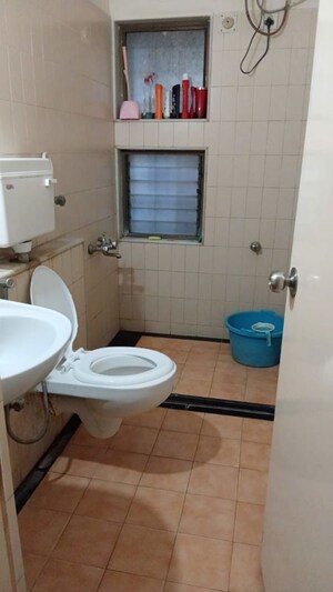 Bathroom in 1 BHK Apartment at Gemstar Nestle Apartments, Malad West – for Rent