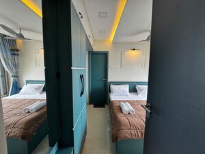 Living Room in 1 BHK Apartment at Hiranandani Estate Alina, Ghodbunder Road – for Rent