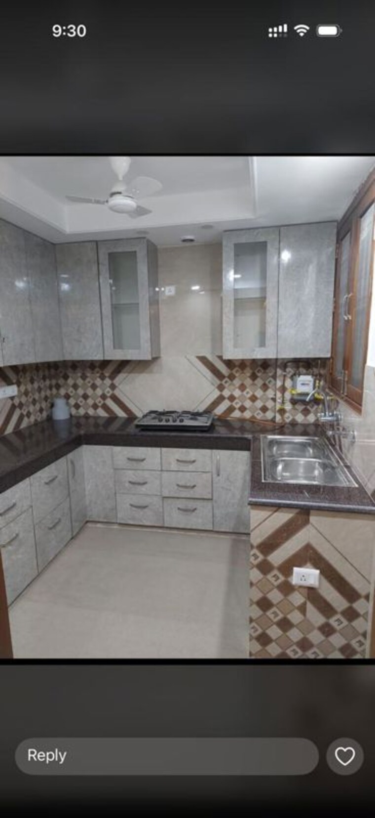 Kitchen, greater kailash i 3 Bedroom 1800 Sq.Ft. Builder Floor In Greater Kailash I Delhi 10313940