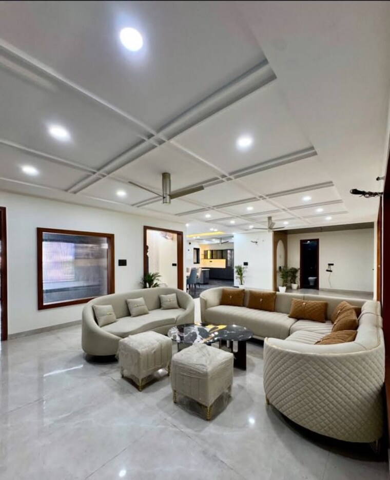 Living Room, tdi-the-retreat 4 Bedroom 500 Sq.Yd. Builder Floor In Sector 89 Faridabad 10313960