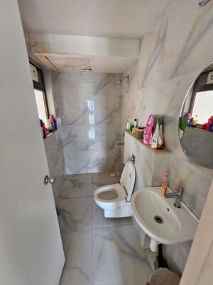Bathroom in 2 BHK Apartment at Runwal Bliss, Kanjurmarg East – for Rent